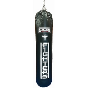 FIGHTERS - Saco de boxeo / Performance / sin relleno / 100 cm / negro