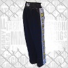 FIGHT-FIT - Pantalones de Kickboxing / Satín / Negro