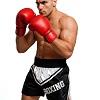 FIGHT-FIT - Box Shorts / Boxing / Schwarz-Weiss