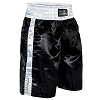 FIGHT-FIT - Boxing Shorts Long / Black-White / Medium