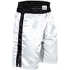 FIGHT-FIT - Short de Boxe Long / Blanc-Noir / Small