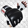 FIGHTERS - MMA Handschuhe / Cage Fight / Schwarz-Weiss / Small
