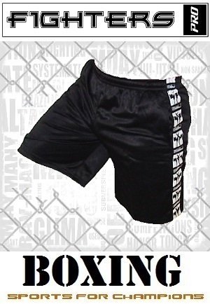 FIGHT-FIT - Pantaloncini da fitness / Nero / Small
