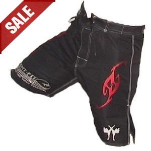 FIGHT-FIT - Fightshorts MMA Shorts / Brazilian / Black / Small