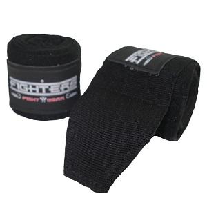 FIGHTERS - Bandages de Boxe / 300 cm / élastiques / Noir