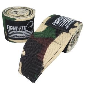 FIGHTERS - Boxing Wraps / 450 cm / elasticated / Camo Brown-Green