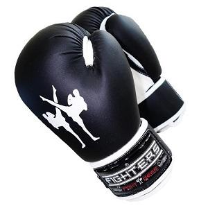 FIGHTERS - Kinder Boxhandschuhe / Attack / 6 oz / Schwarz