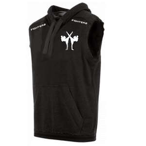 FIGHTERS - Hooded Sweatshirt / Giant / Sleeveless / Black / Large