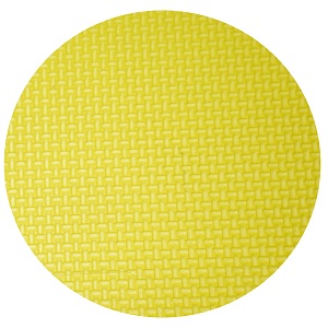 Tapis de sol en mouse / 100 x 100 x 2.0 cm / Tatami réversible puzzle / Jaune-Noir