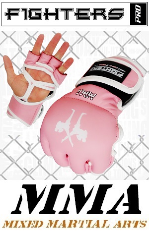 FIGHTERS - MMA Handschuhe / Elite / Pink / Small