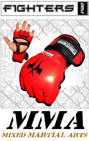 FIGHTERS - MMA Handschuhe / Elite / Rot / Medium