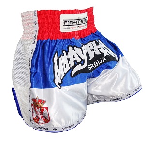 FIGHTERS - Pantaloncini Muay Thai / Serbia-Srbija / Elite / XS