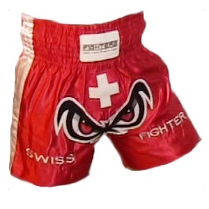 FIGHTERS - Muay Thai Shorts / Swiss  / No Fear / XL