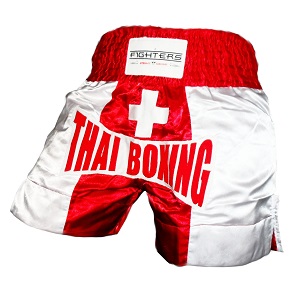 FIGHTERS - Pantaloncini Muay Thai / Svizzera / XL