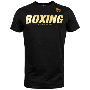 Venum - T-Shirt / Boxing VT / Black-Gold / Small