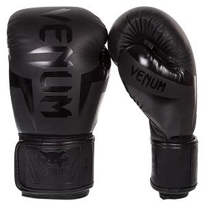 Venum - Guantes Boxeo / Elite / Negro-Negro / 12 Oz