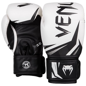 Venum - Guantes de Boxeo / Challenger 3.0 / Blanco-Negro / 12 oz